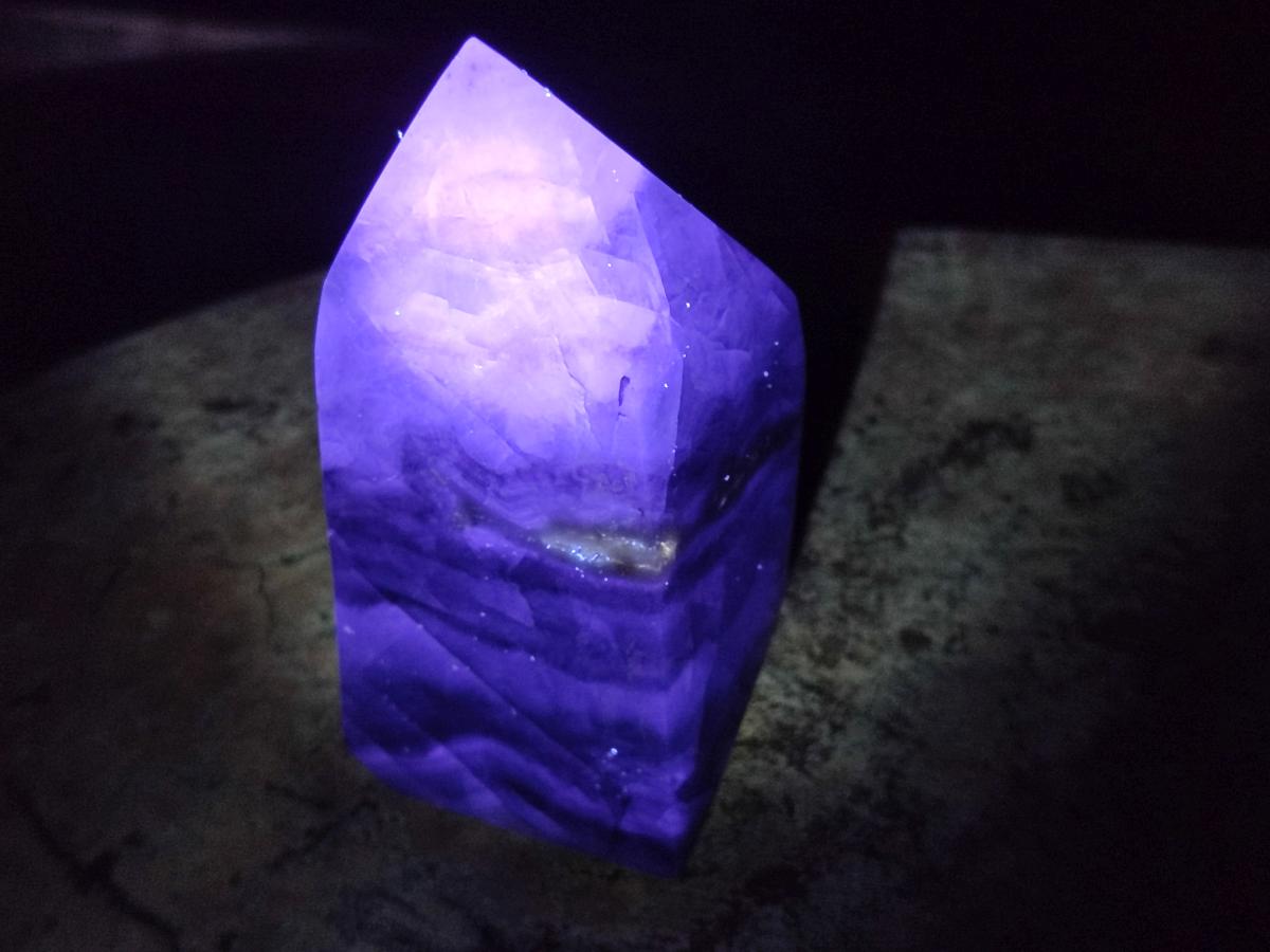 Polished Watermelon Fluorite Crystal Points x 3 From Uis, Namibia - Toprock Gemstones and Minerals 
