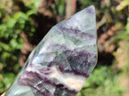 Polished Watermelon Fluorite Crystal Points x 3 From Uis, Namibia - Toprock Gemstones and Minerals 