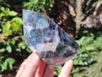 Polished Watermelon Fluorite Crystal Points x 3 From Uis, Namibia - Toprock Gemstones and Minerals 