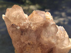 Natural Cascading White Phantom Smokey Luena Quartz Clusters x 2 From Luena, Congo - Toprock Gemstones and Minerals 