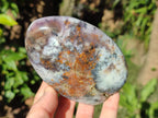 Polished Fluorescent Dendritic Opal Standing Display Pieces x 3 From Moralambo, Madagascar - Toprock Gemstones and Minerals 