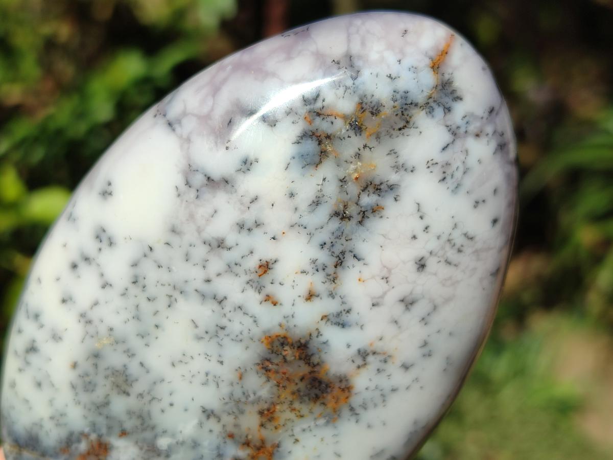 Polished Fluorescent Dendritic Opal Standing Display Pieces x 3 From Moralambo, Madagascar - Toprock Gemstones and Minerals 