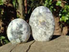 Polished Fluorescent Dendritic Opal Standing Display Pieces x 3 From Moralambo, Madagascar - Toprock Gemstones and Minerals 