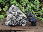 Natural Schorl Black Tourmaline with Muscovite Mica Specimens x 2 From Erongo, Namibia - Toprock Gemstones and Minerals 