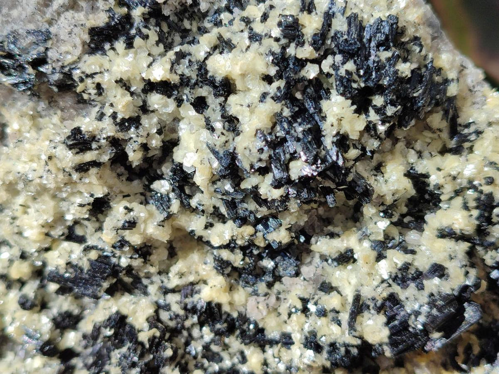 Natural Schorl Black Tourmaline with Muscovite Mica Specimens x 2 From Erongo, Namibia - Toprock Gemstones and Minerals 
