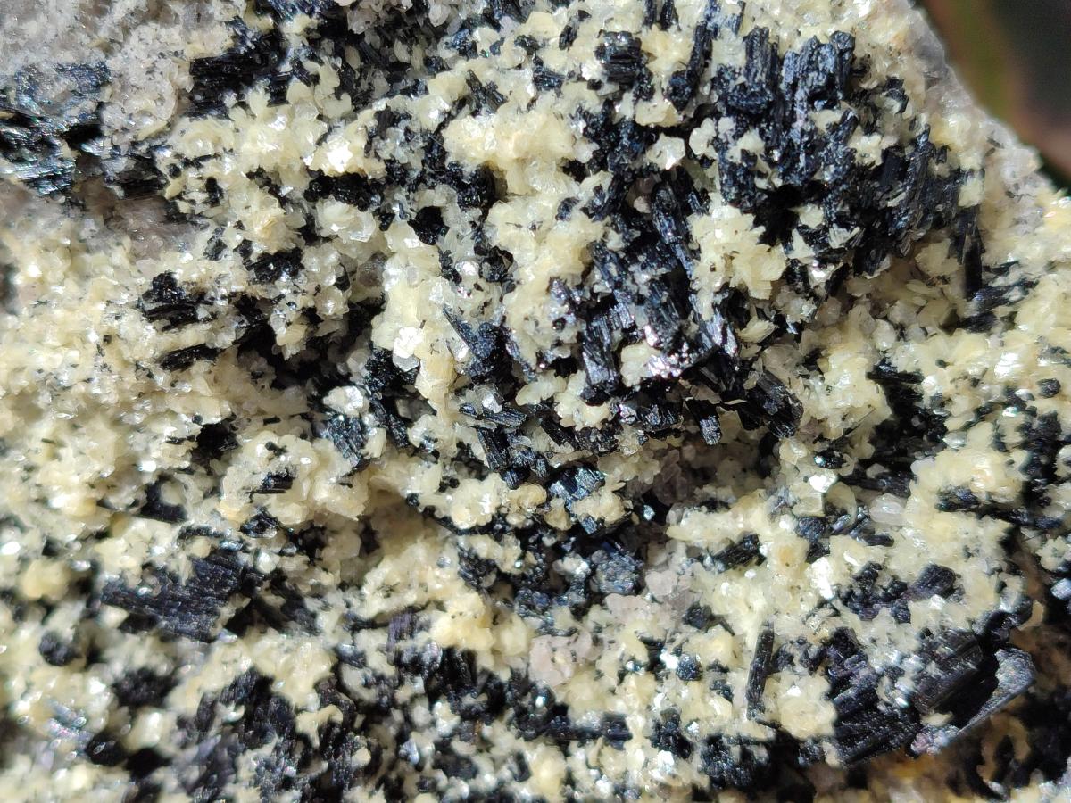 Natural Schorl Black Tourmaline with Muscovite Mica Specimens x 2 From Erongo, Namibia - Toprock Gemstones and Minerals 