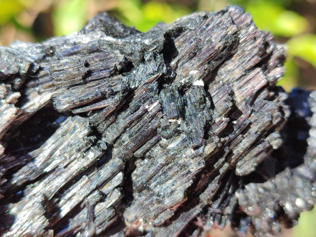 Natural Schorl Black Tourmaline with Muscovite Mica Specimens x 2 From Erongo, Namibia - Toprock Gemstones and Minerals 