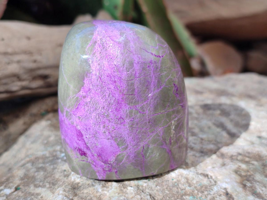Polished Stichtite Standing Display Pieces x 6 From Barberton, South Africa - Toprock Gemstones and Minerals 