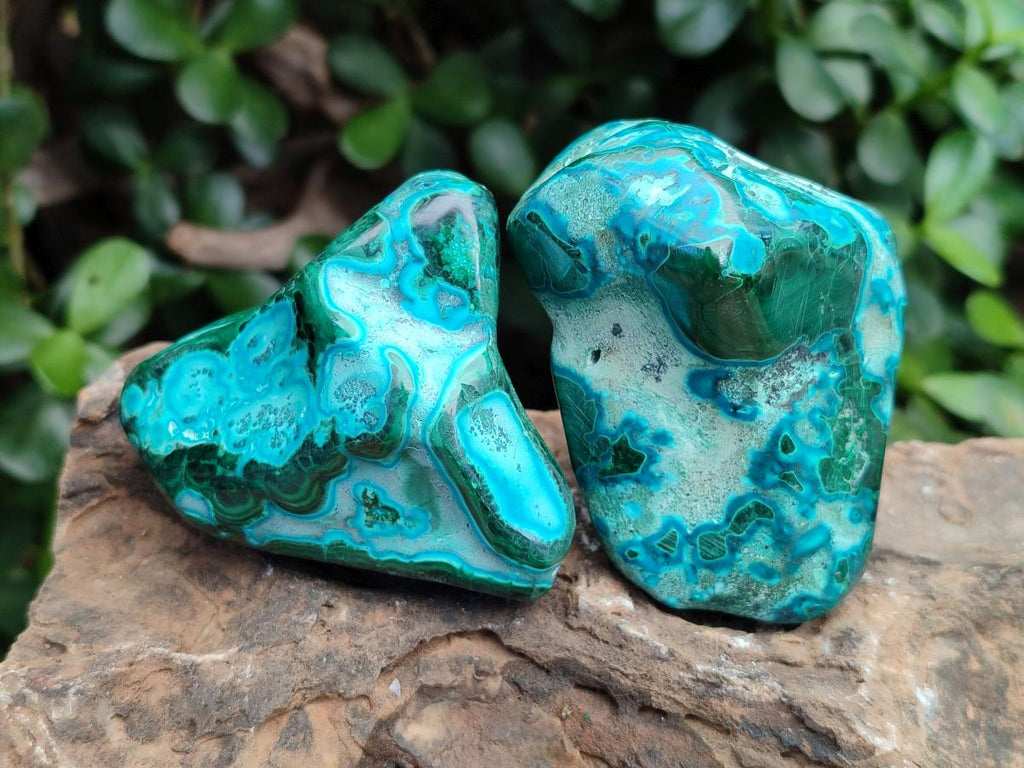 Polished Malacolla Free Forms x 12 From Kulukuluku, Congo - Toprock Gemstones and Minerals 