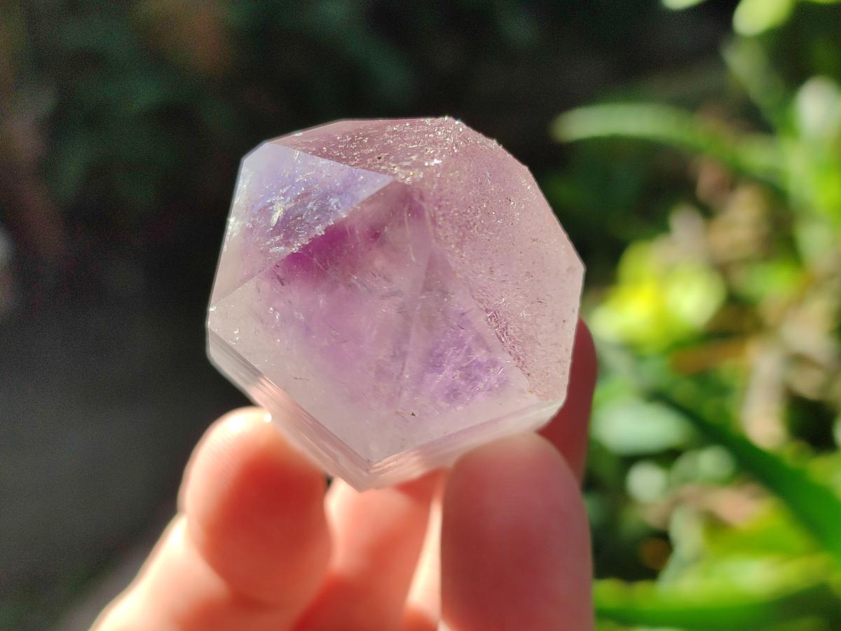 Natural Jacaranda Amethyst Single Crystals x 35 From Mumbwa, Zambia - Toprock Gemstones and Minerals 