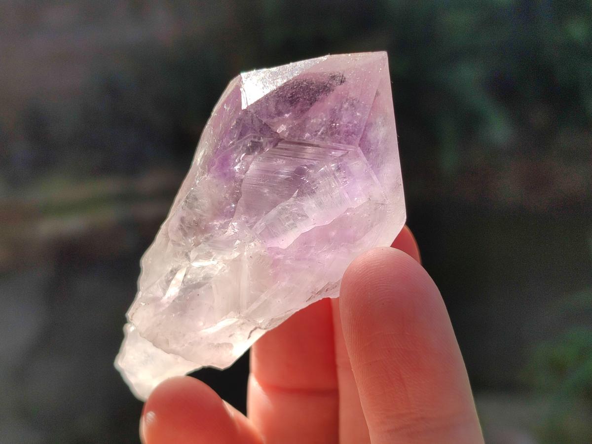 Natural Jacaranda Amethyst Single Crystals x 35 From Mumbwa, Zambia - Toprock Gemstones and Minerals 