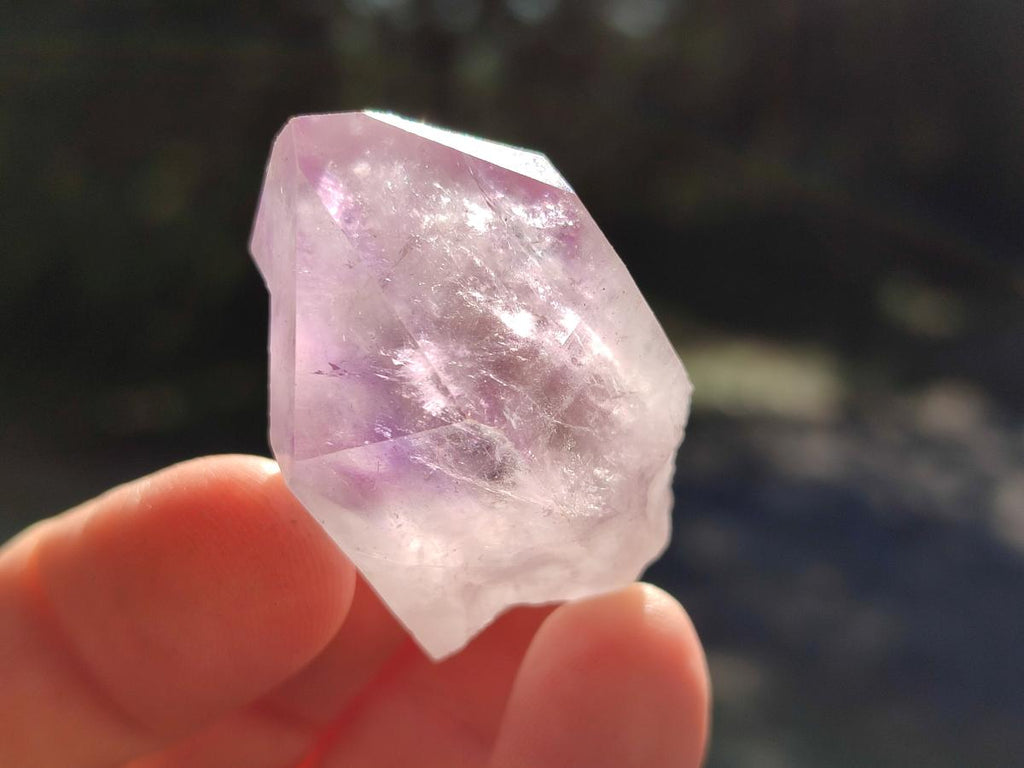 Natural Jacaranda Amethyst Single Crystals x 35 From Mumbwa, Zambia - Toprock Gemstones and Minerals 