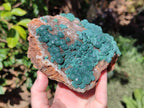 Natural Large Ball Malachite on Crystalline Smokey Quartz and Dolomite Matrix x 1 From Mindingi Mine, Kambove, Congo - Toprock Gemstones and Minerals 