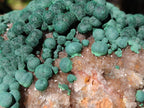 Natural Large Ball Malachite on Crystalline Smokey Quartz and Dolomite Matrix x 1 From Mindingi Mine, Kambove, Congo - Toprock Gemstones and Minerals 