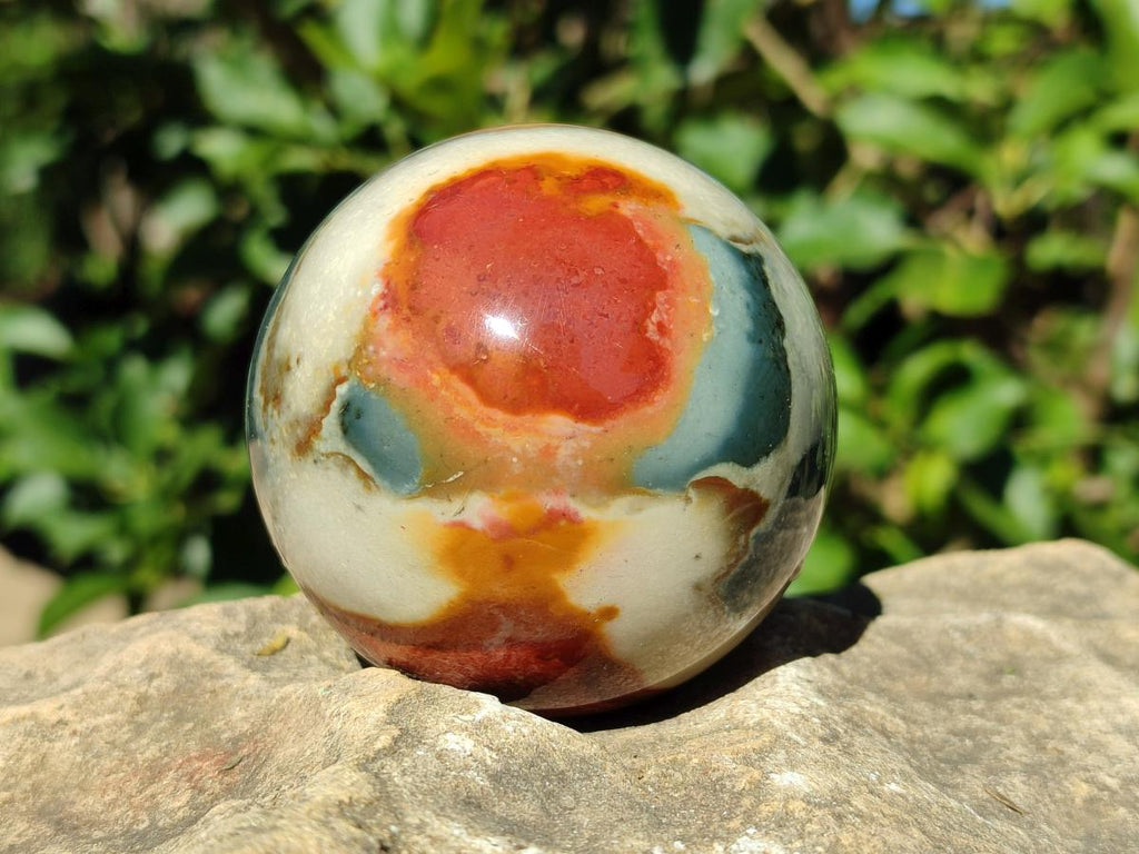 Polished Polychrome Jasper Spheres x 4 From NW Coast, Madagascar - Toprock Gemstones and Minerals 