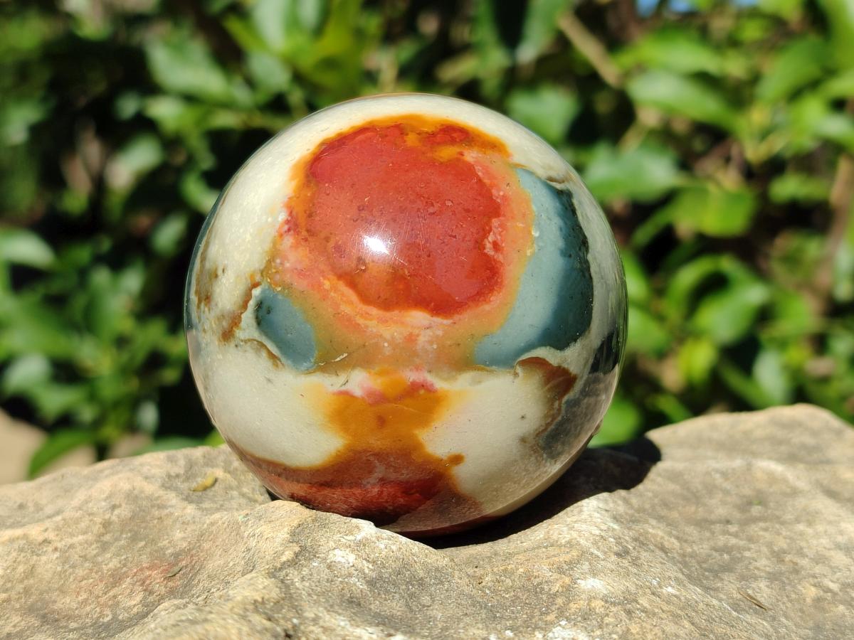 Polished Polychrome Jasper Spheres x 4 From NW Coast, Madagascar - Toprock Gemstones and Minerals 