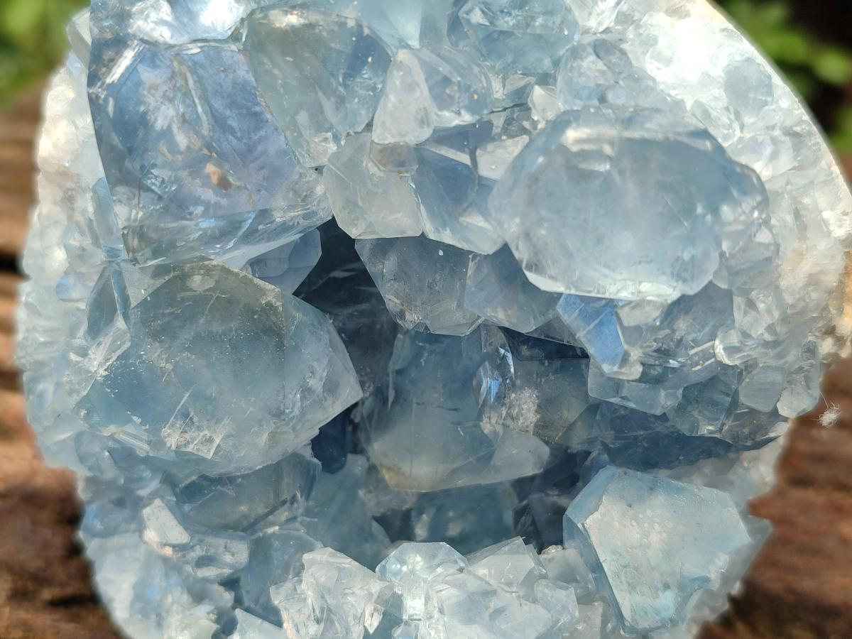 Natural Blue Celestite Specimens x 2 From Sakoany, Madagascar - Toprock Gemstones and Minerals 