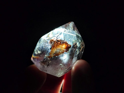 Polished Mixed Quartz Crystals with Inclusions x 12 From Madagascar - Toprock Gemstones and Minerals 