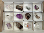 Polished Mixed Quartz Crystals with Inclusions x 12 From Madagascar - Toprock Gemstones and Minerals 