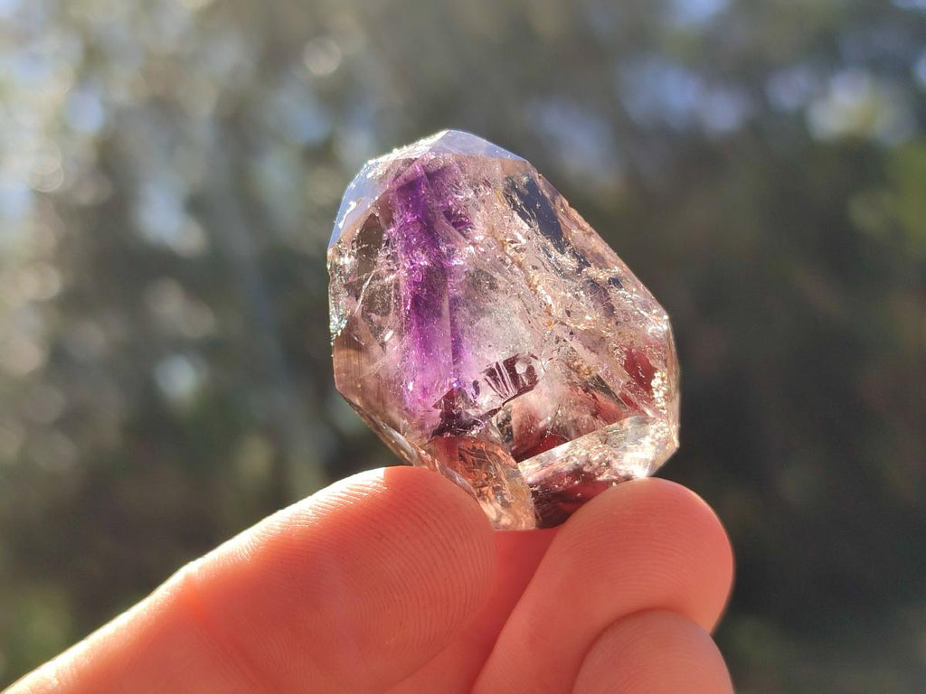 Polished Mixed Quartz Crystals with Inclusions x 12 From Madagascar - Toprock Gemstones and Minerals 