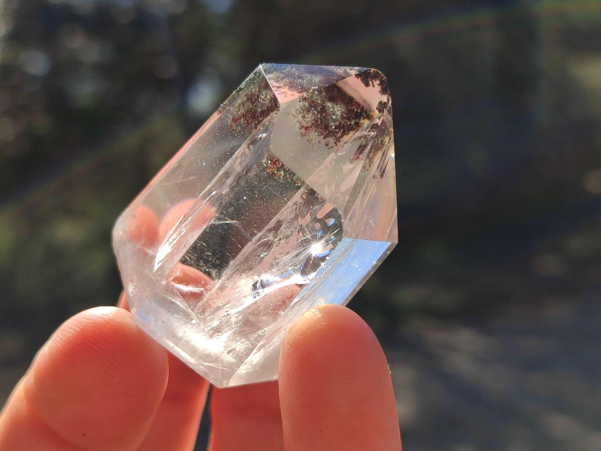 Polished Mixed Quartz Crystals with Inclusions x 12 From Madagascar - Toprock Gemstones and Minerals 