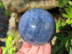 Polished Lazulite Spheres x 4 From Madagascar - Toprock Gemstones and Minerals 