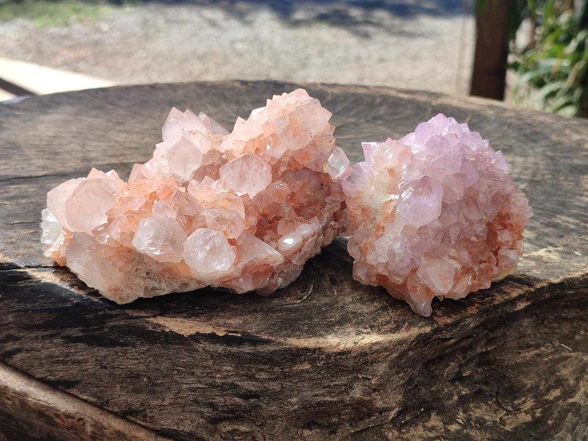Natural Large Spirit Amethyst Clusters x 2 From Boekenhouthoek, South Africa - Toprock Gemstones and Minerals 
