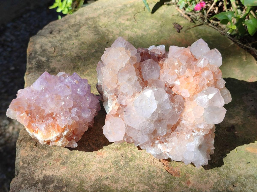 Natural Large Spirit Amethyst Clusters x 2 From Boekenhouthoek, South Africa - Toprock Gemstones and Minerals 