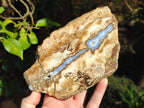 Polished Blue Lace Agate With Crazy Lace Slice and Slab x 2 From Namibia - Toprock Gemstones and Minerals 