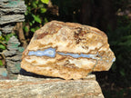 Polished Blue Lace Agate With Crazy Lace Slice and Slab x 2 From Namibia - Toprock Gemstones and Minerals 