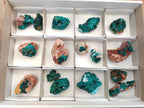 Natural Dioptase on Dolomite Specimens x 16 From Likasi, Congo - Toprock Gemstones and Minerals 