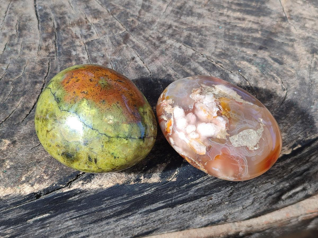 Polished Mixed Multi Mineral Galets x 12 From Madagascar - Toprock Gemstones and Minerals 