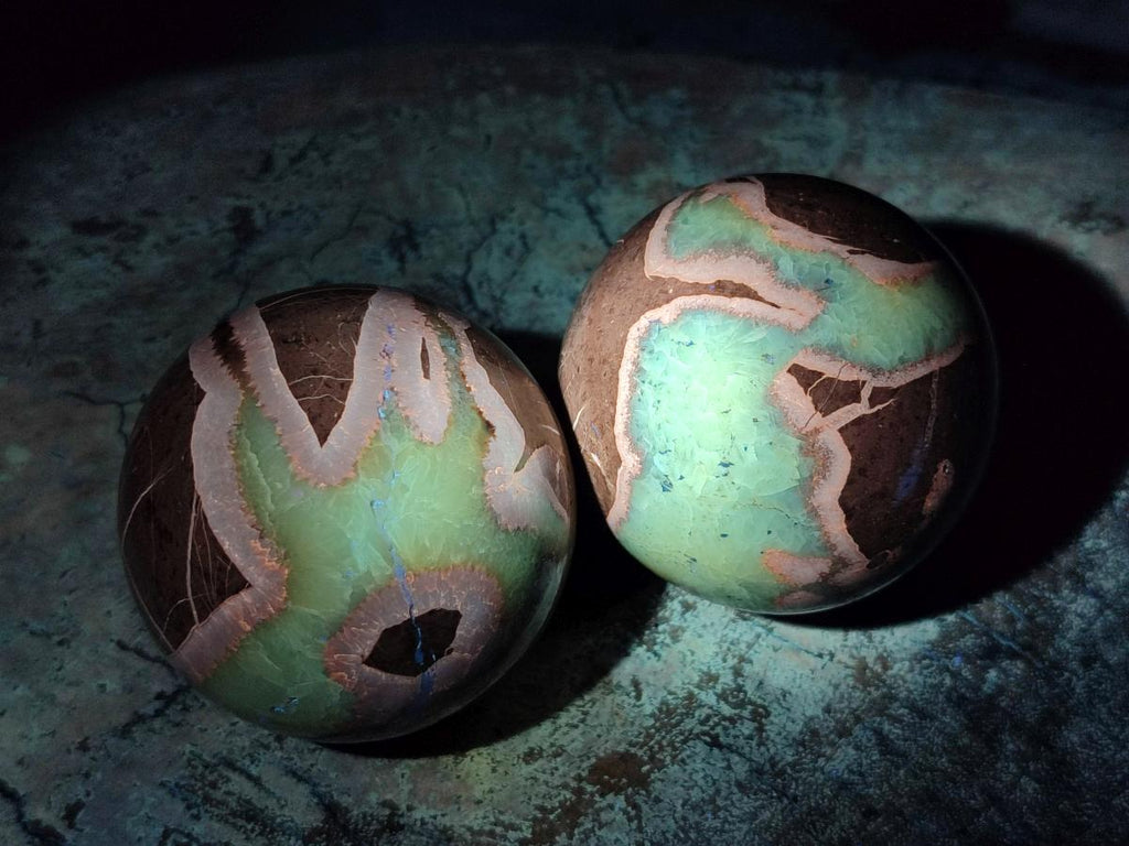 Polished Septerye Spheres x 6 From Mahajanga, Madagascar - Toprock Gemstones and Minerals 