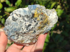 Natural Sky Blue Calcite Specimens with Antimony Inclusions x 4 From Spitzkop, Namibia - Toprock Gemstones and Minerals 