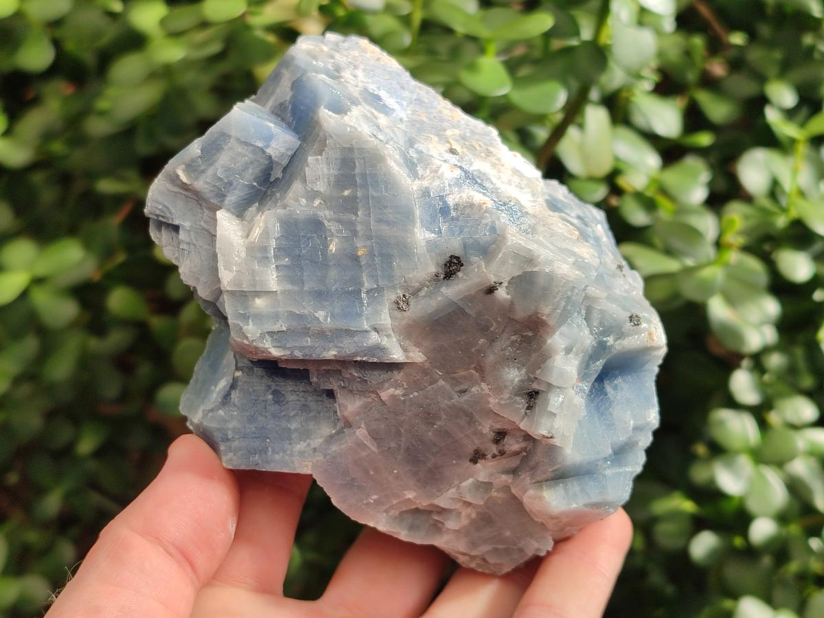 Natural Sky Blue Calcite Specimens with Antimony Inclusions x 4 From Spitzkop, Namibia - Toprock Gemstones and Minerals 