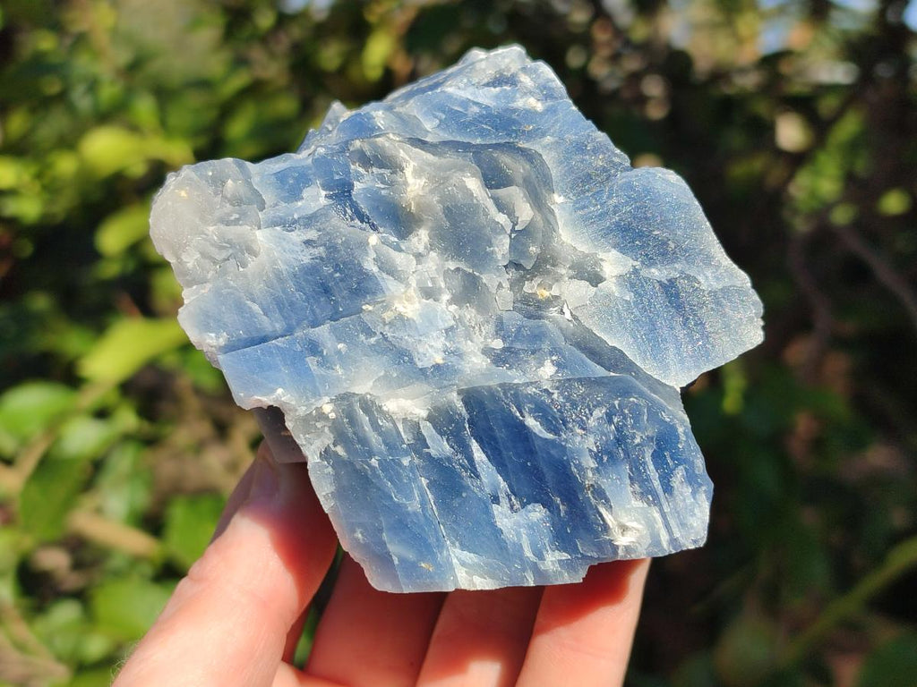 Natural Sky Blue Calcite Specimens with Antimony Inclusions x 4 From Spitzkop, Namibia - Toprock Gemstones and Minerals 