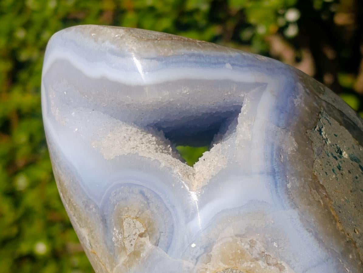 Polished Large Blue Lace Agate Free Form x 1 From Nsanje, Malawi - Toprock Gemstones and Minerals 
