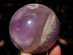 Polished Chevron Amethyst Spheres x 3 From Madagascar - Toprock Gemstones and Minerals 