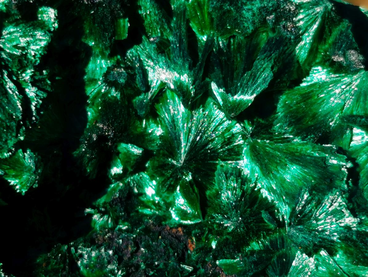 Natural Cabinet Silky Malachite Specimens x 2 From Kasompe, Congo - Toprock Gemstones and Minerals 