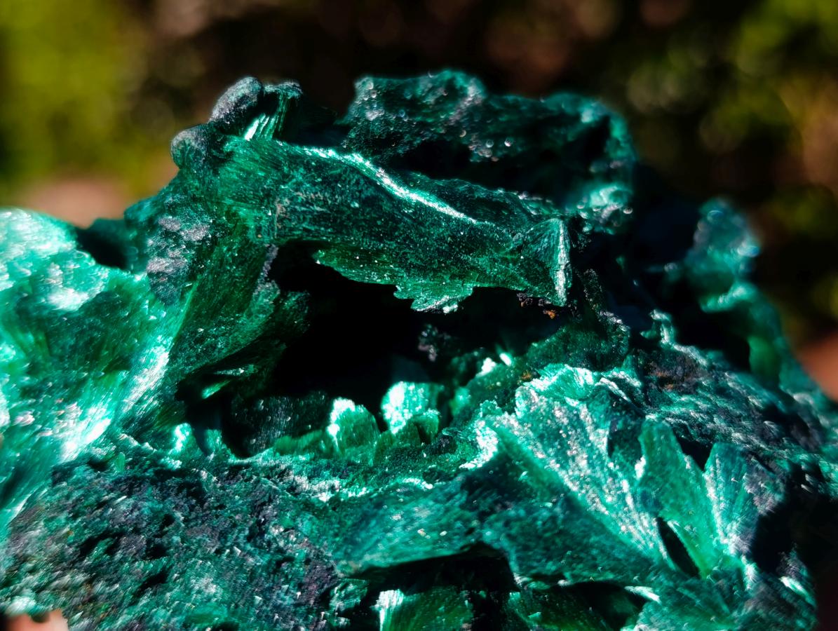 Natural Cabinet Silky Malachite Specimens x 2 From Kasompe, Congo - Toprock Gemstones and Minerals 