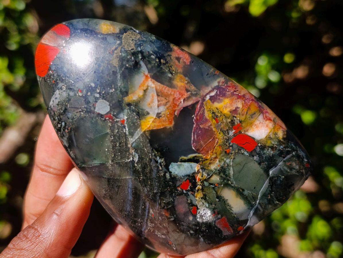 Polished Bloodstone Standing Display Pieces x 4 From Swaziland - Toprock Gemstones and Minerals 