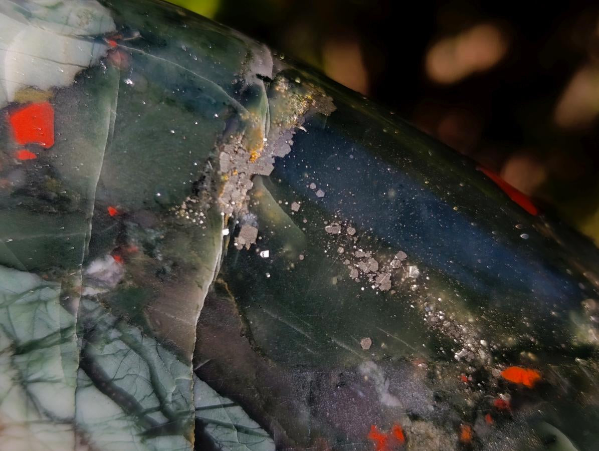 Polished Bloodstone Standing Display Pieces x 4 From Swaziland - Toprock Gemstones and Minerals 