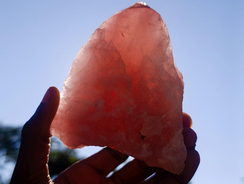 Natural Cobbed Rose Quartz Specimens x 12 From Northern Cape, South Africa - Toprock Gemstones and Minerals 