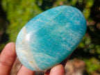 Polished Amazonite Palm Stones x 12 From Madagascar - Toprock Gemstones and Minerals 