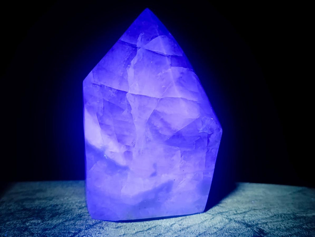 Polished Watermelon Fluorite Crystal Points x 3 From Uis, Namibia - Toprock Gemstones and Minerals 
