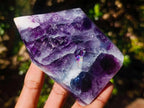 Polished Watermelon Fluorite Crystal Points x 3 From Uis, Namibia - Toprock Gemstones and Minerals 