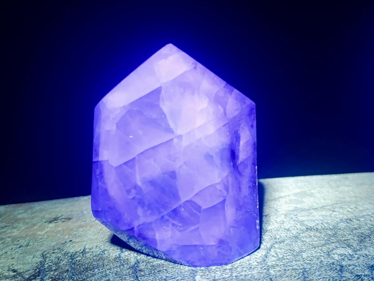 Polished Watermelon Fluorite Crystal Points x 3 From Uis, Namibia - Toprock Gemstones and Minerals 