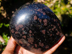 Polished Large "Water Sapphire" Standing Display Piece with Sillimanite x 1 From Ambatofinandrahana, Madagascar - Toprock Gemstones and Minerals 