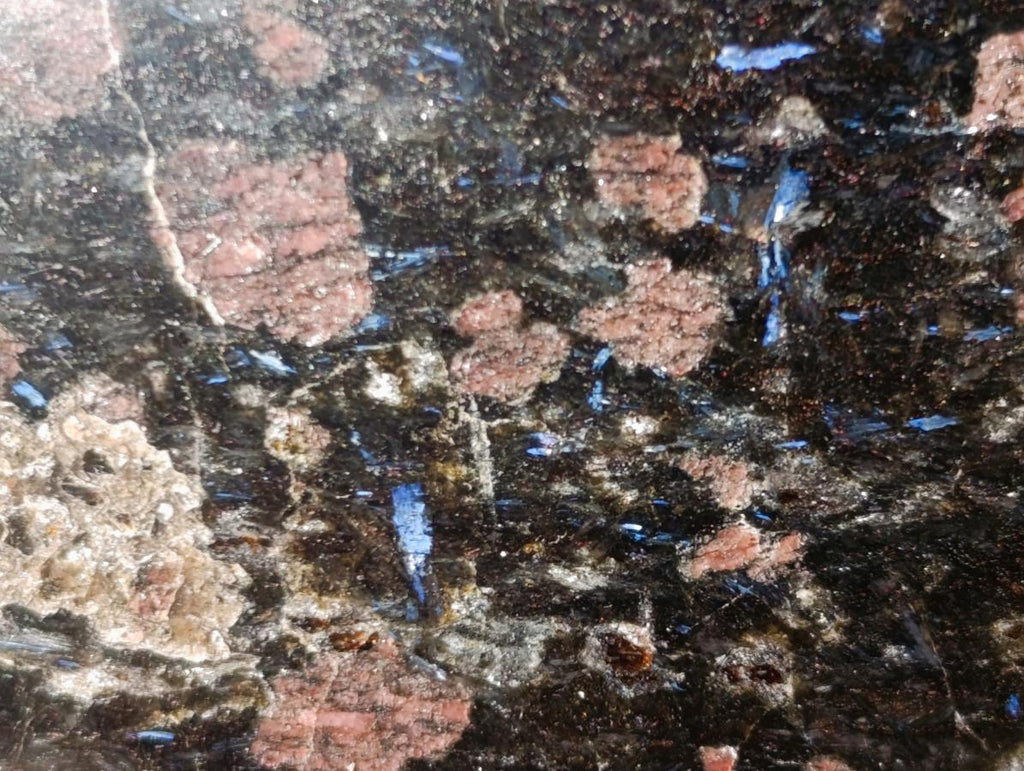 Polished Large "Water Sapphire" Standing Display Piece with Sillimanite x 1 From Ambatofinandrahana, Madagascar - Toprock Gemstones and Minerals 
