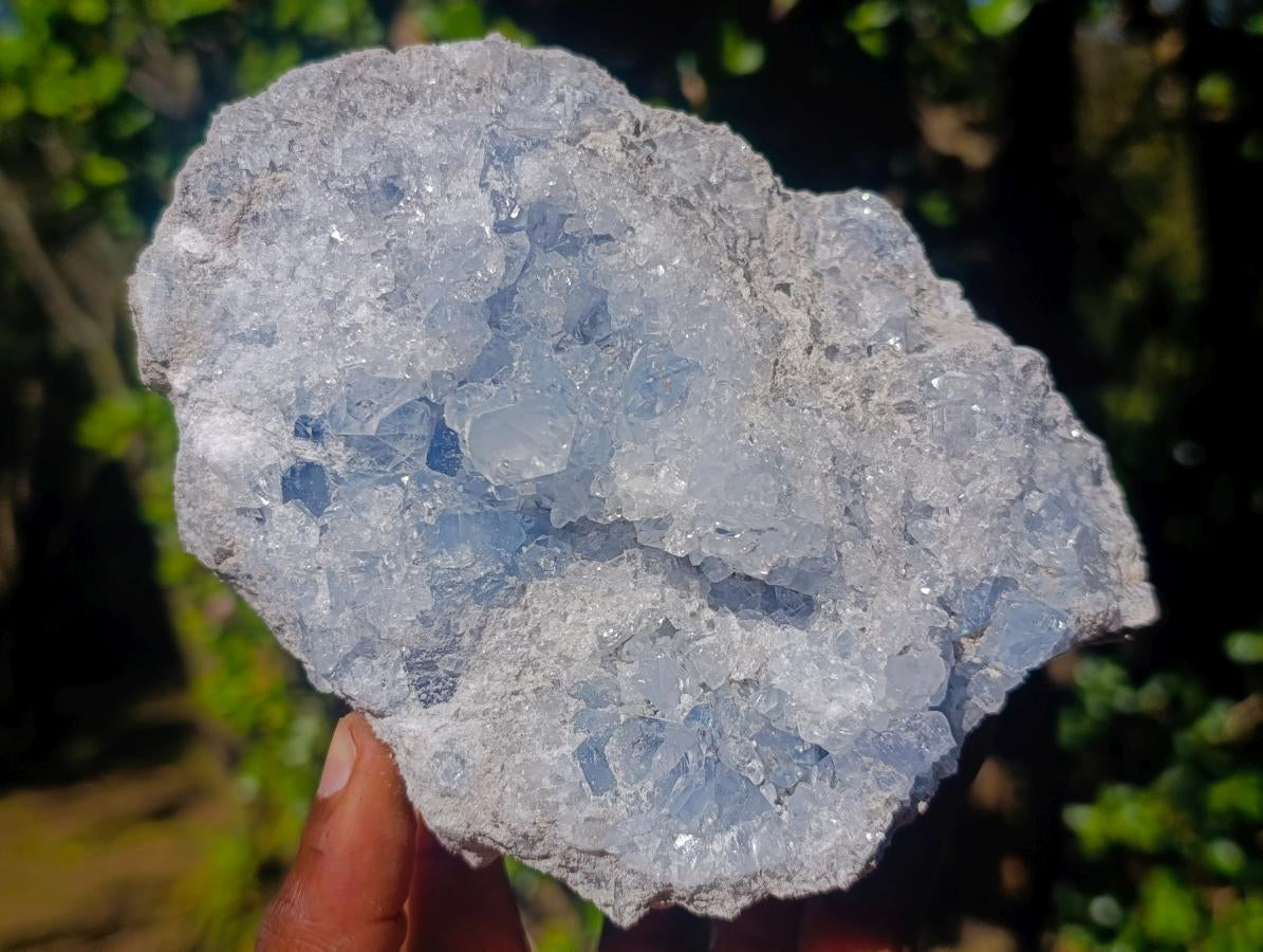 Natural Blue Celestite Specimens x 3 From Sakoany, Madagascar - Toprock Gemstones and Minerals 